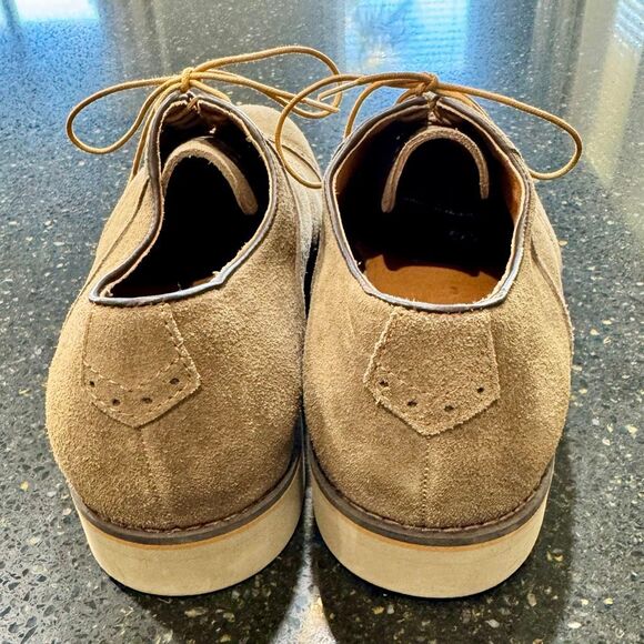 Johnston Murphy Suede Cap Toe Oxfords. Tan. Size 12. Johnston Murphy Suede Cap Toe Oxfords. Tan. Size 12 main image 2